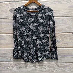 Maurices Charcoal Floral Women's Blouse